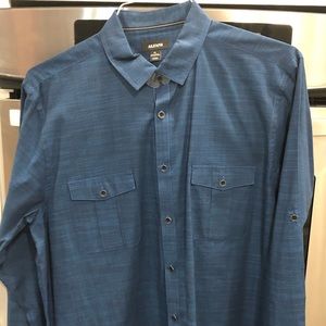 Long sleeve button down.